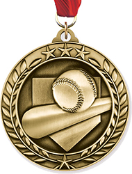 Baseball Dimensional Medal