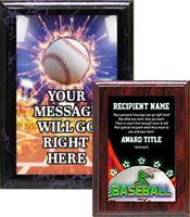 Baseball ColorPlate Plaques