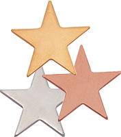 3/4 inch Flat Star Pins