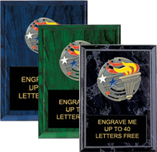 Victory Torch Dimensional Color Plaques
