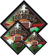 Flag Football Diamond Plaques