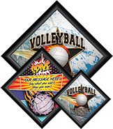 Volleyball Diamond Plaques