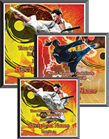 Martial Arts Square Graphix Plaques