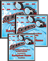 Swimming Square Graphix Plaques
