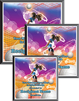 Volleyball Square Graphix Plaques