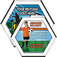 Photo Hexagon Soccer Plaques 