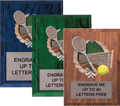Tennis Millennium Color Plaques
