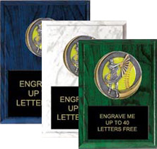 Softball Motion Extreme Color Plaques