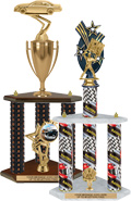 Auto / Racing Three-Post Trophies