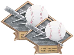 Baseball Dimensional Diamond Resin Trophies