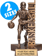 Basketball Billboard Resin Trophies [Female]
