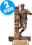 Basketball Billboard Resin Trophies [Male]