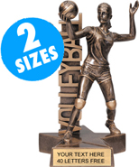 Volleyball Billboard Resin Trophies [Female]