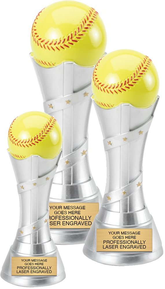 Softball Victory Tower Resin Sculptures 