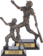 Softball Action Sport Resin Trophies