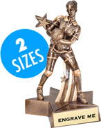 Volleyball Superstar Resin Trophies [Female]