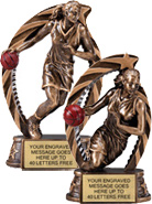 Basketball Female Star Flame Resin Trophies