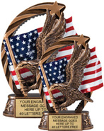 Eagle Star Flame Resin Trophies