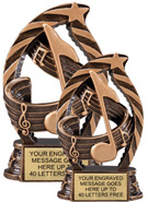 Music Star Flame Resin Trophies