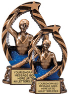 Swimming Female Star Flame Resin Trophies