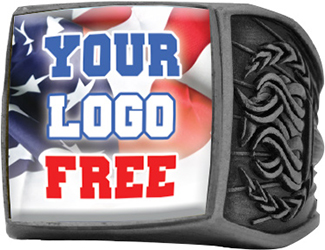 Custom Full Color Championship Ring- Silver