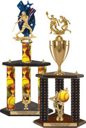 Softball Three-Post Trophies
