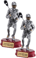 Lacrosse Pewter & Gold Resin Sculptures on Piano Finish Base- Male