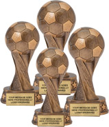 Spiral Soccer Resin Trophies