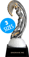 Golf Male Motion Xtreme Resin Trophy