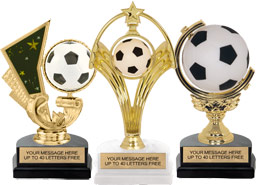 Spinning Soccer Trophies
