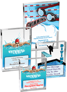 Swimming Vibrix Acrylic Awards [3/4 inch thick]