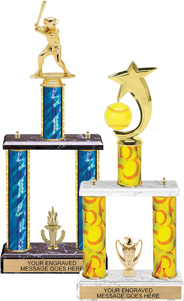 Center Column Two-Post Trophies