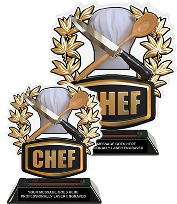 Chef Trophy Award CHEF COOKING TROPHY Personalized 