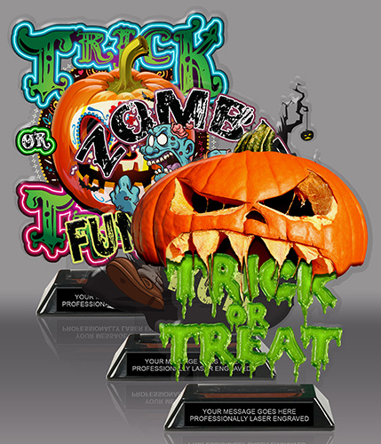 Halloween Colorix-T Acrylic Trophies