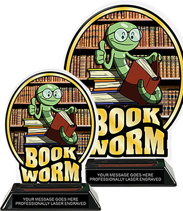 Bookworm Colorix-T Acrylic Trophies