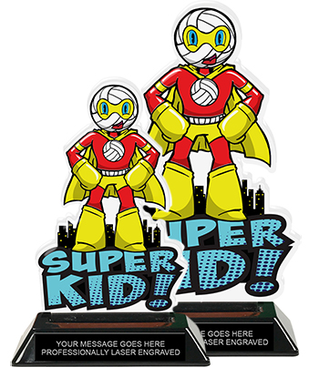 Volleyball Super Kid Acrylic Trophies
