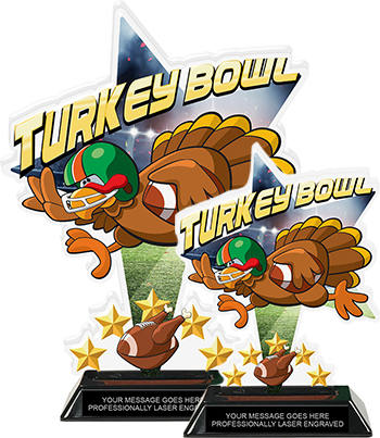 Turkey Bowl Shattered Star Colorix Acrylic Trophies