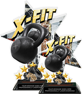 X-Fit Shattered Star Colorix Acrylic Trophies
