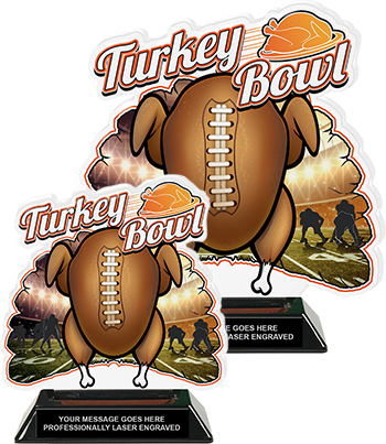 Turkey Bowl Cooked Colorix-T Acrylic Trophies