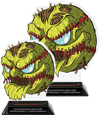 Exclusive Zomball Softball Colorix-T Acrylic Trophies