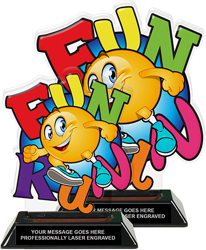 Fun Run Colorix-T Acrylic Trophies