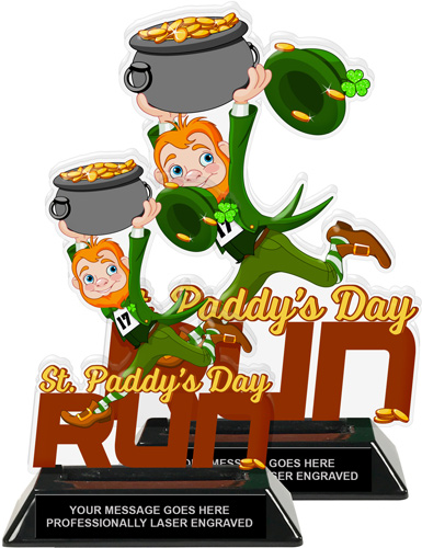 St. Paddy's Day Run Colorix-T Acrylic Trophies