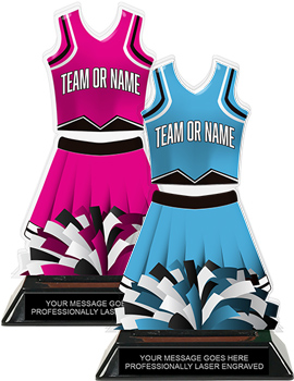 Cheer Uniform Colorix-T Acrylic Trophies