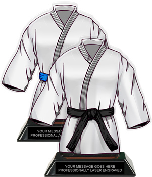 Martial Arts Uniform Colorix-T Acrylic Trophies