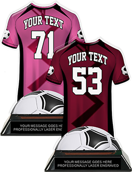 Soccer Jersey Colorix-T Acrylic Trophies