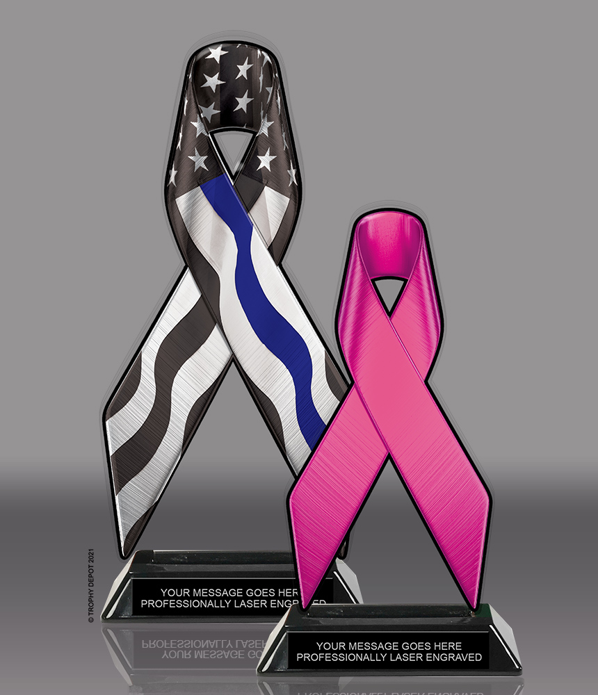 Awareness Ribbon Colorix-T Acrylic Trophies