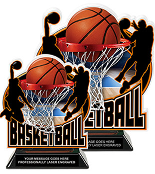 Basketball Colorix-T Acrylic Trophies