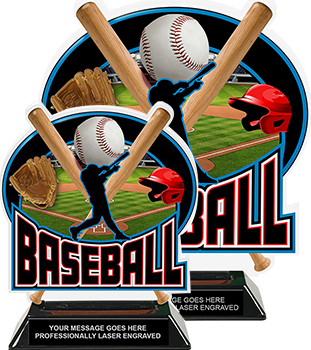 Baseball Colorix-T Acrylic Trophies
