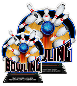 Bowling Colorix-T Acrylic Trophies