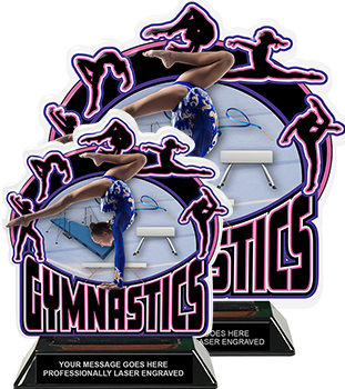 Gymnastics Colorix-T Acrylic Trophies